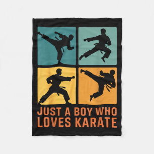 Nur ein Junge, der Karate Martial Arts Karate Lo l Fleecedecke
