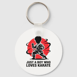 Nur ein Junge, der Karate Martial Arts Karate Lo l Schlüsselanhänger