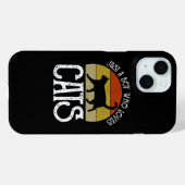 Nur ein Junge, der Katzen liebt Case-Mate iPhone Hülle (Rückseite (Horizontal))