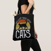 Nur ein Junge, der Katzen liebt Tasche (Von Nahem)