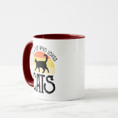 Nur ein Junge, der Katzen liebt Tasse (Vorderseite Links)