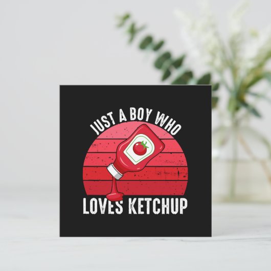 Nur ein Junge, der Ketchup Lieben (Stehend Vorderseite)