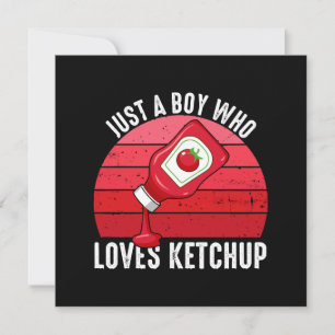 Nur ein Junge, der Ketchup Lieben