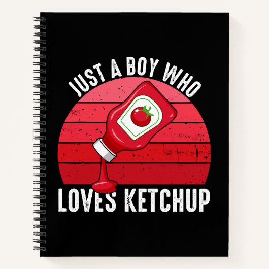 Nur ein Junge, der Ketchup Lieben Notizblock (Vorderseite)