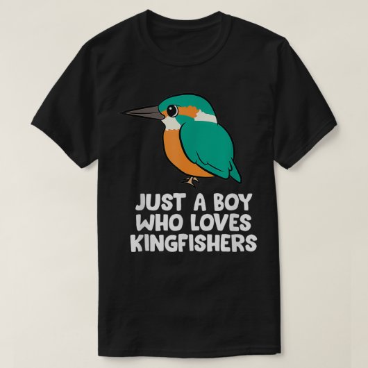 Nur ein Junge, der Kingfisher Liebe Niedlich Kingf T-Shirt (Design vorne)