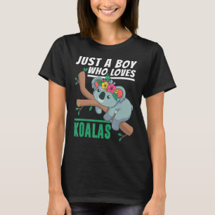 Nur ein Junge, der Koalas Koala Bärenoutfit Liebe T-Shirt