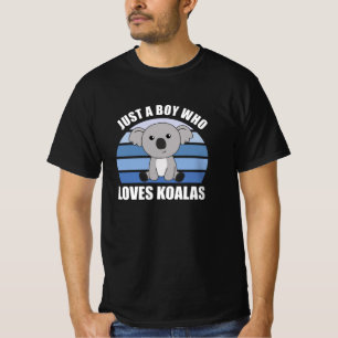 Nur ein Junge, der Koalas Liebe - Niedlich Koala T-Shirt