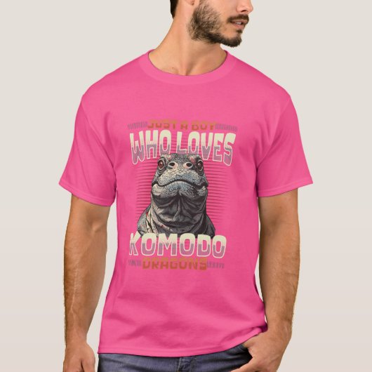 Nur ein Junge, der Komodo-Drachen Liebe T-Shirt (Vorderseite)