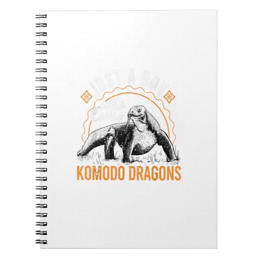 Nur ein Junge, der Komodo Dragons Komodo Dragon Li Notizblock (Vorderseite)