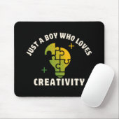 Nur ein Junge, der Kreativität Liebe Mousepad (Mit Mouse)