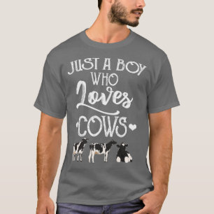 Nur ein Junge, der Kühe Funny Livestock Geschenk L T-Shirt