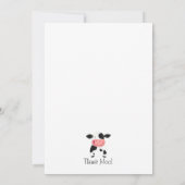 Nur ein Junge, der Kühe Liebe Einladung (Rückseite)