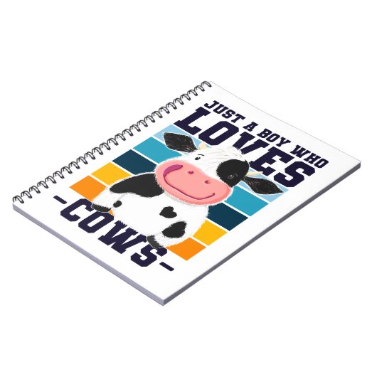Nur ein Junge, der Kühe Liebe Notizblock (Linke Seite)