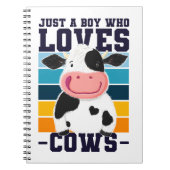 Nur ein Junge, der Kühe Liebe Notizblock (Vorderseite)