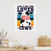 Nur ein Junge, der Kühe Liebe Poster (Küche)