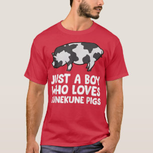 Nur ein Junge, der Kunekune-Schweine liebt T-Shirt