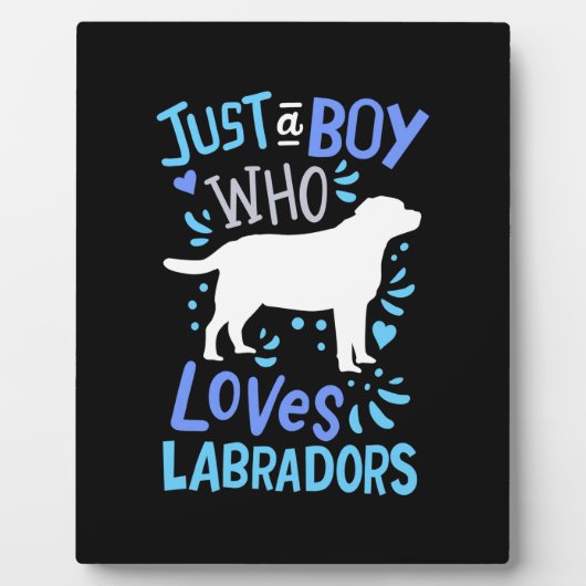 Nur ein Junge, der Labrador Liebe Retriever Fotoplatte (Vorderseite)