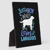 Nur ein Junge, der Labrador Liebe Retriever Fotoplatte (Seite)