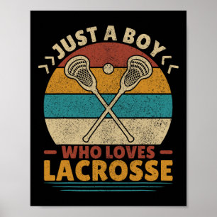 Nur ein Junge, der Lacrosse Player Lax liebt Bo Li Poster