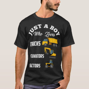 Nur ein Junge, der Lastwagen Bagger namastay Körpe T-Shirt