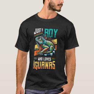 Nur Ein Junge Der Leguane Liebt Echse T-Shirt