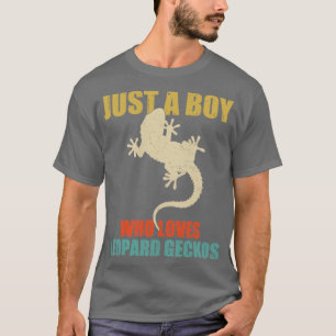Nur ein Junge, der Leopard Geckos Liebe T-Shirt