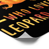 Nur ein Junge, der Leopard Geckos Lizard Liebe Poster (Ecke)