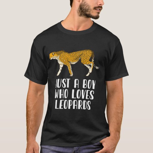 Nur ein Junge, der Leoparden Liebe T-Shirt (Vorderseite)