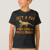 Nur ein Junge, der Liebe Drachen Lizard T-Shirt (Vorderseite)