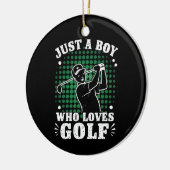 Nur ein Junge, der Liebe Golf Club Golfer Golfspie Keramik Ornament (Links)