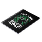 Nur ein Junge, der Liebe Golf Club Golfer Golfspie Notizblock (Linke Seite)