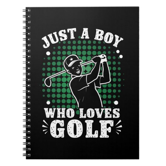 Nur ein Junge, der Liebe Golf Club Golfer Golfspie Notizblock (Vorderseite)