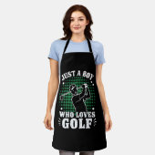 Nur ein Junge, der Liebe Golf Club Golfer Golfspie Schürze (Getragen)