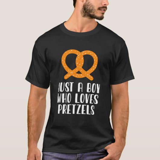 Nur ein Junge, der Lieben Bretzels T-Shirt (Vorderseite)