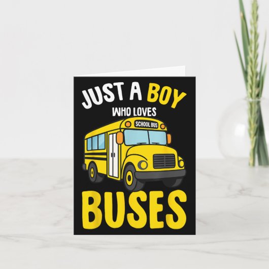 Nur ein Junge, der Lieben Busfahrer in der Schule Karte (Vorderseite)