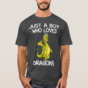 Nur ein Junge, der Lieben Drachen T-Shirt