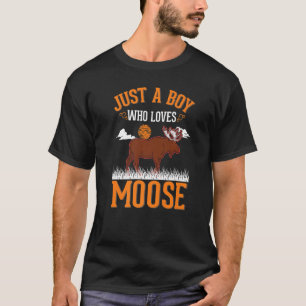 Nur ein Junge, der Lieben Elch T-Shirt