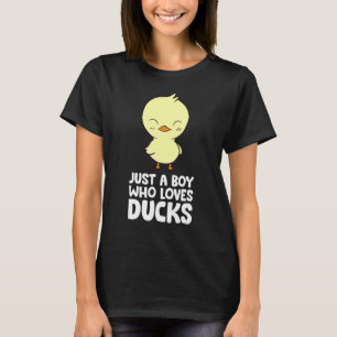 Nur ein Junge, der Lieben Enten Niedlich Duck T-Shirt