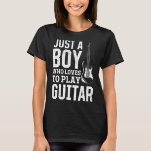 Nur ein Junge, der Lieben hat Gitarre zu spielen - T-Shirt