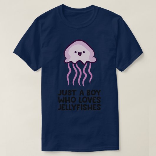 Nur ein Junge, der Lieben Jellyfish T-Shirt (Design vorne)