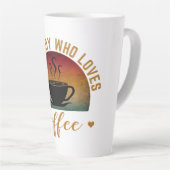 NUR EIN JUNGE, DER LIEBEN KAFFEE. MILCHTASSE (Rechte Ecke)
