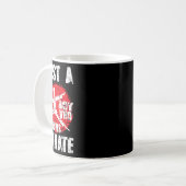 Nur ein Junge, der Lieben Karate Funny Sprichwort Kaffeetasse (Vorderseite Links)