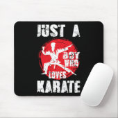 Nur ein Junge, der Lieben Karate Funny Sprichwort  Mousepad (Mit Mouse)