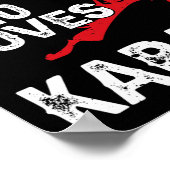 Nur ein Junge, der Lieben Karate Funny Sprichwort Poster (Ecke)