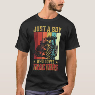 Nur ein Junge, der Lieben Lehrer Bauer Farm Kids J T-Shirt
