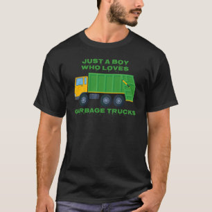 Nur ein Junge, der Lieben Müll-LKW zitieren Müll T-Shirt