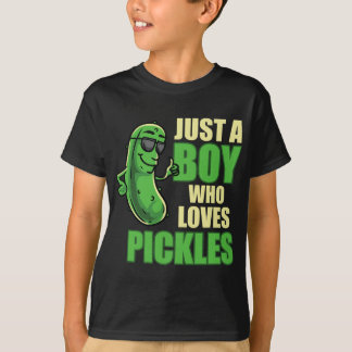 Nur ein Junge, der Lieben Pickles Funny Pickle Boy T-Shirt