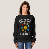 Nur ein Junge, der Lieben Planets Astrologie Space Sweatshirt (Vorne ganz)