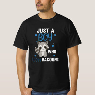 Nur ein Junge, der Lieben Racoons Kawaii Raccoon T-Shirt