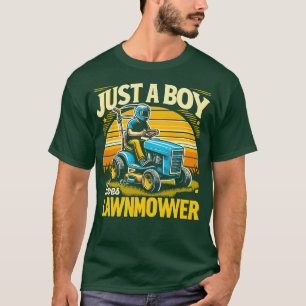 Nur ein Junge, der Lieben Rasenmäher Rasenmähern R T-Shirt